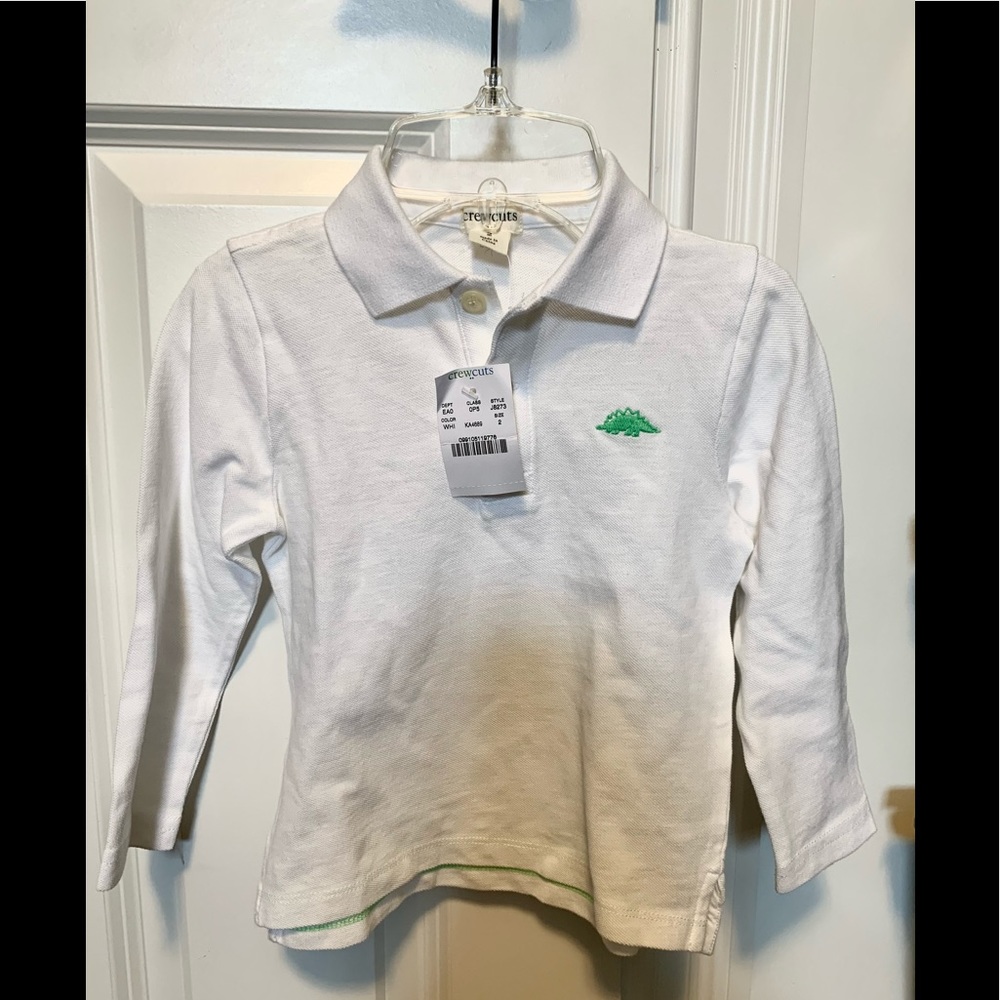 JCrew Factory kids white polo